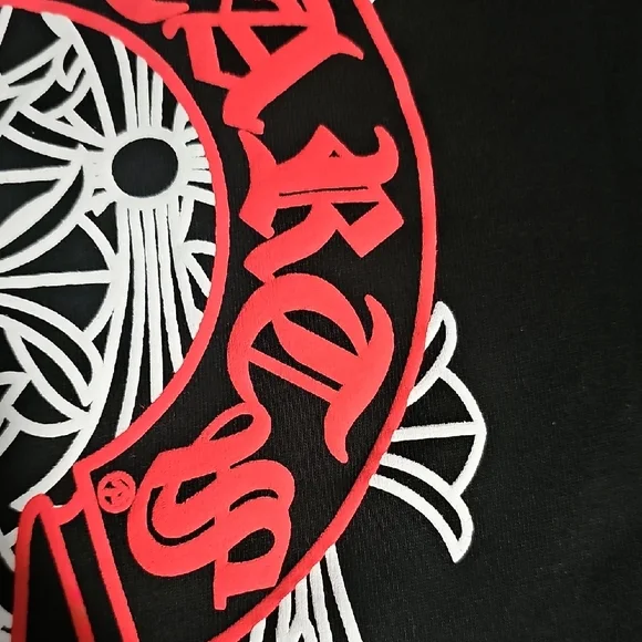 Chrome Hearts Black Tee with Red and White Design - Picture 15 of 16